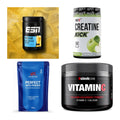 Wettkampfvorbereitung: ESN ISOCLEAR + MST Creatine + 2 weitere – alle enthaltenen Artikel