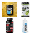Wettkampfvorbereitung: ESN ISOCLEAR + MST Creatine + 2 weitere – alle enthaltenen Artikel