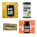Wettkampfvorbereitung: ESN ISOCLEAR + MST Creatine + 2 weitere – alle enthaltenen Artikel