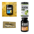 Wettkampfvorbereitung: ESN ISOCLEAR + MST Creatine + 2 weitere – alle enthaltenen Artikel