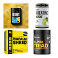 Wettkampfvorbereitung: ESN ISOCLEAR + MST Creatine + 2 weitere – alle enthaltenen Artikel