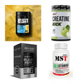 Wettkampfvorbereitung: ESN ISOCLEAR + MST Creatine + 2 weitere – alle enthaltenen Artikel