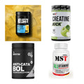 Wettkampfvorbereitung: ESN ISOCLEAR + MST Creatine + 2 weitere – alle enthaltenen Artikel