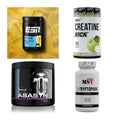 Wettkampfvorbereitung: ESN ISOCLEAR + MST Creatine + 2 weitere – alle enthaltenen Artikel