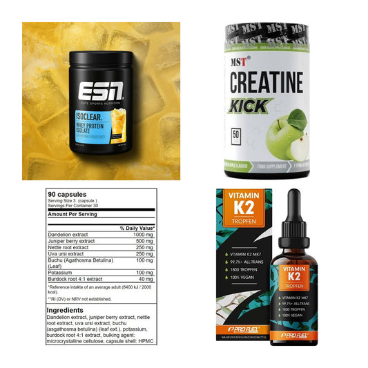 Wettkampfvorbereitung: ESN ISOCLEAR + MST Creatine + 2 weitere – alle enthaltenen Artikel
