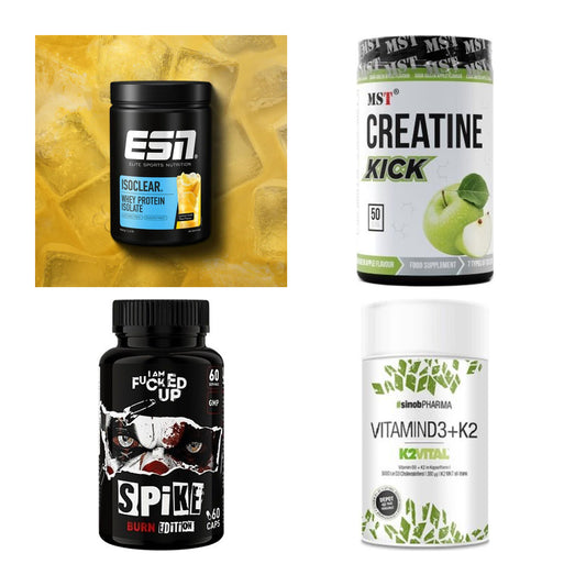 Wettkampfvorbereitung: ESN ISOCLEAR + MST Creatine + 2 weitere – alle enthaltenen Artikel