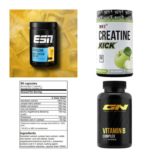 Wettkampfvorbereitung: ESN ISOCLEAR + MST Creatine + 2 weitere – alle enthaltenen Artikel