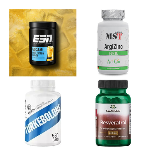 Wettkampfvorbereitung: ESN ISOCLEAR + MST ArgiZinc + 2 weitere – alle enthaltenen Artikel