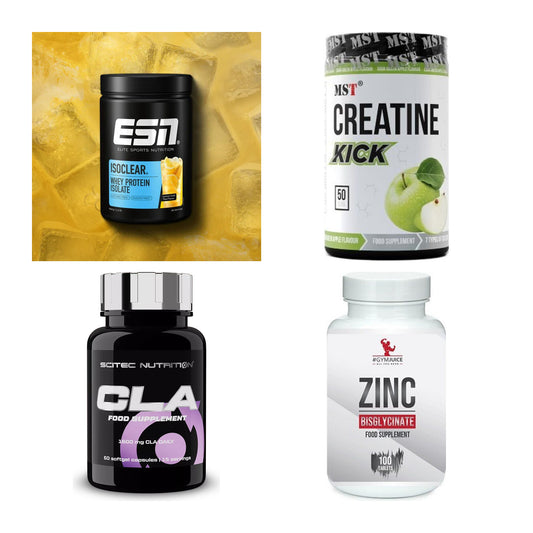 Wettkampfvorbereitung: ESN ISOCLEAR + MST Creatine + 2 weitere – alle enthaltenen Artikel