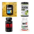 Wettkampfvorbereitung: ESN ISOCLEAR + MST Creatine + 2 weitere – alle enthaltenen Artikel