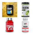Wettkampfvorbereitung: ESN ISOCLEAR + MST Creatine + 2 weitere – alle enthaltenen Artikel