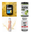 Wettkampfvorbereitung: ESN ISOCLEAR + MST Creatine + 2 weitere – alle enthaltenen Artikel