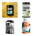 Wettkampfvorbereitung: ESN ISOCLEAR + MST Creatine + 2 weitere – alle enthaltenen Artikel