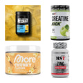 Wettkampfvorbereitung: ESN ISOCLEAR + MST Creatine + 2 weitere – alle enthaltenen Artikel