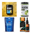 Wettkampfvorbereitung: ESN ISOCLEAR + MST Creatine + 2 weitere – alle enthaltenen Artikel
