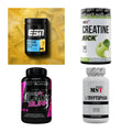 Wettkampfvorbereitung: ESN ISOCLEAR + MST Creatine + 2 weitere – alle enthaltenen Artikel
