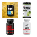 Wettkampfvorbereitung: ESN ISOCLEAR + MST Creatine + 2 weitere – alle enthaltenen Artikel