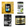 Wettkampfvorbereitung: ESN ISOCLEAR + MST Creatine + 2 weitere – alle enthaltenen Artikel