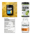 Wettkampfvorbereitung: ESN ISOCLEAR + MST Creatine + 2 weitere – alle enthaltenen Artikel