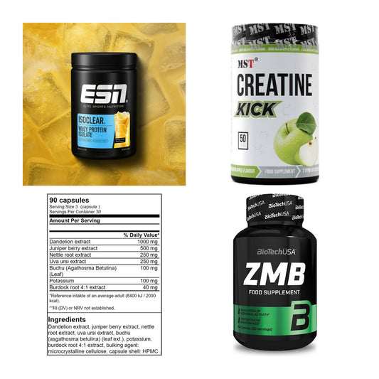 Wettkampfvorbereitung: ESN ISOCLEAR + MST Creatine + 2 weitere – alle enthaltenen Artikel
