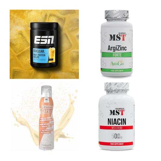 Wettkampfvorbereitung: ESN ISOCLEAR + MST ArgiZinc + 2 weitere – alle enthaltenen Artikel