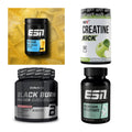 Wettkampfvorbereitung: ESN ISOCLEAR + MST Creatine + 2 weitere – alle enthaltenen Artikel