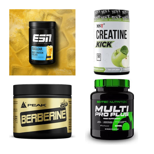 Wettkampfvorbereitung: ESN ISOCLEAR + MST Creatine + 2 weitere – alle enthaltenen Artikel