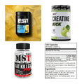 Wettkampfvorbereitung: ESN ISOCLEAR + MST Creatine + 2 weitere – alle enthaltenen Artikel