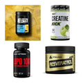 Wettkampfvorbereitung: ESN ISOCLEAR + MST Creatine + 2 weitere – alle enthaltenen Artikel