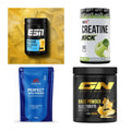 Wettkampfvorbereitung: ESN ISOCLEAR + MST Creatine + 2 weitere – alle enthaltenen Artikel