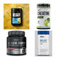 Wettkampfvorbereitung: ESN ISOCLEAR + MST Creatine + 2 weitere – alle enthaltenen Artikel