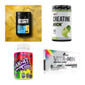 Wettkampfvorbereitung: ESN ISOCLEAR + MST Creatine + 2 weitere – alle enthaltenen Artikel