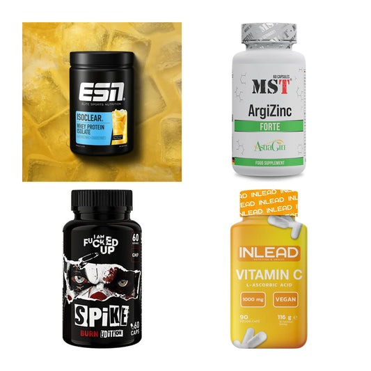 Wettkampfvorbereitung: ESN ISOCLEAR + MST ArgiZinc + 2 weitere – alle enthaltenen Artikel