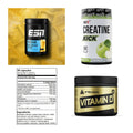 Wettkampfvorbereitung: ESN ISOCLEAR + MST Creatine + 2 weitere – alle enthaltenen Artikel