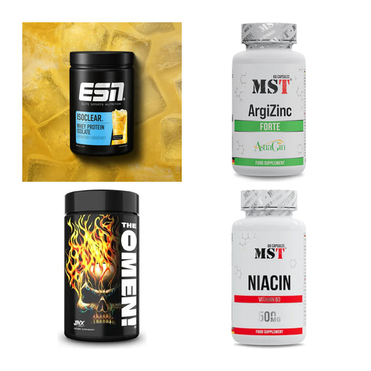Wettkampfvorbereitung: ESN ISOCLEAR + MST ArgiZinc + 2 weitere – alle enthaltenen Artikel