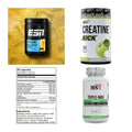Wettkampfvorbereitung: ESN ISOCLEAR + MST Creatine + 2 weitere – alle enthaltenen Artikel