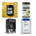 Wettkampfvorbereitung: ESN ISOCLEAR + MST Creatine + 2 weitere – alle enthaltenen Artikel