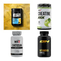 Wettkampfvorbereitung: ESN ISOCLEAR + MST Creatine + 2 weitere – alle enthaltenen Artikel