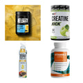 Wettkampfvorbereitung: ESN ISOCLEAR + MST Creatine + 2 weitere – alle enthaltenen Artikel