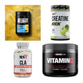 Wettkampfvorbereitung: ESN ISOCLEAR + MST Creatine + 2 weitere – alle enthaltenen Artikel