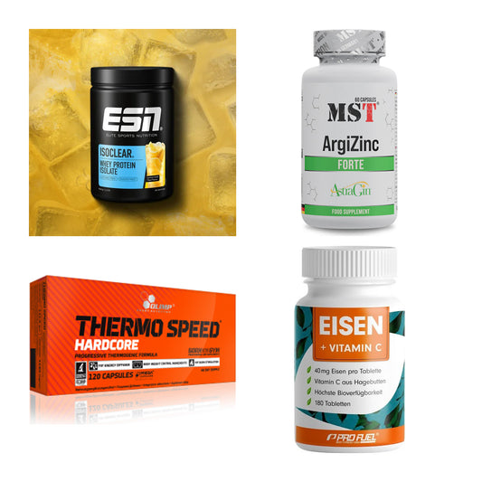 Wettkampfvorbereitung: ESN ISOCLEAR + MST ArgiZinc + 2 weitere – alle enthaltenen Artikel