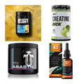 Wettkampfvorbereitung: ESN ISOCLEAR + MST Creatine + 2 weitere – alle enthaltenen Artikel