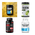 Wettkampfvorbereitung: ESN ISOCLEAR + MST Creatine + 2 weitere – alle enthaltenen Artikel