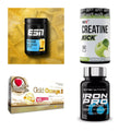 Wettkampfvorbereitung: ESN ISOCLEAR + MST Creatine + 2 weitere – alle enthaltenen Artikel