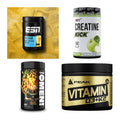 Wettkampfvorbereitung: ESN ISOCLEAR + MST Creatine + 2 weitere – alle enthaltenen Artikel