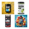 Wettkampfvorbereitung: ESN ISOCLEAR + MST Creatine + 2 weitere – alle enthaltenen Artikel