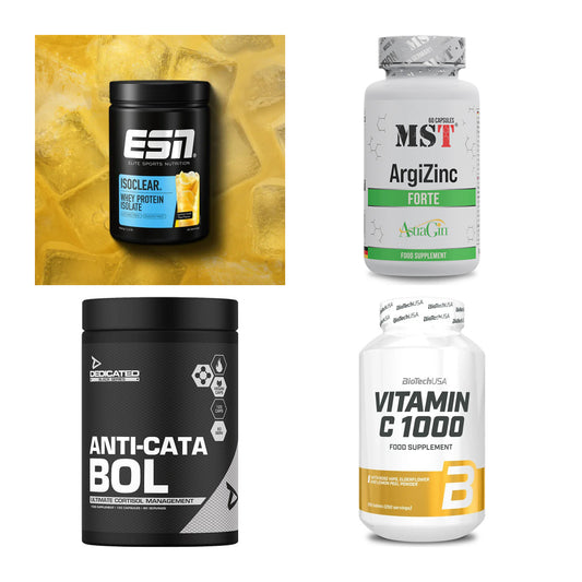 Wettkampfvorbereitung: ESN ISOCLEAR + MST ArgiZinc + 2 weitere – alle enthaltenen Artikel