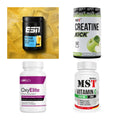 Wettkampfvorbereitung: ESN ISOCLEAR + MST Creatine + 2 weitere – alle enthaltenen Artikel