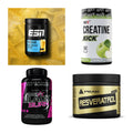 Wettkampfvorbereitung: ESN ISOCLEAR + MST Creatine + 2 weitere – alle enthaltenen Artikel