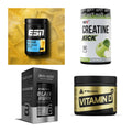 Wettkampfvorbereitung: ESN ISOCLEAR + MST Creatine + 2 weitere – alle enthaltenen Artikel
